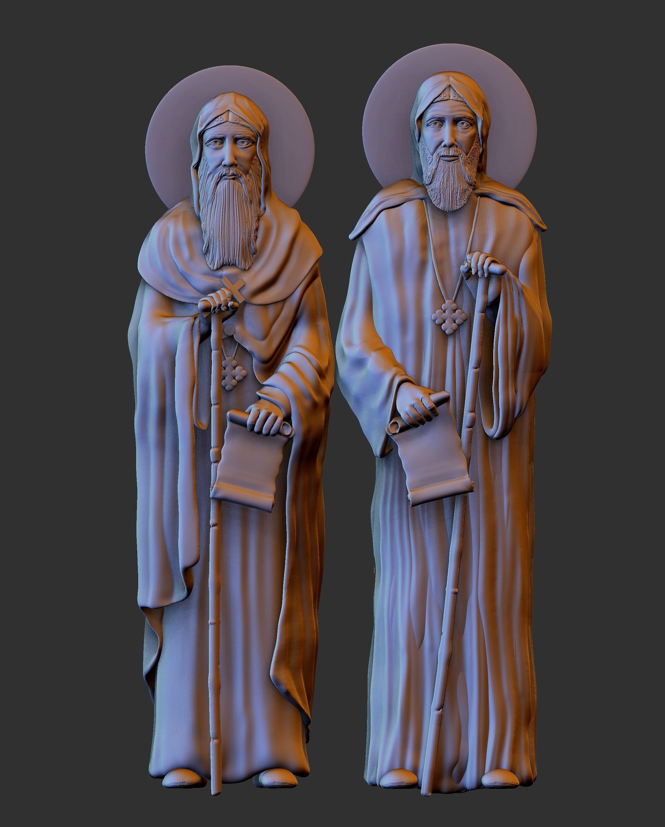 St  Moses the Black and St  Esizoros 3D print model_22