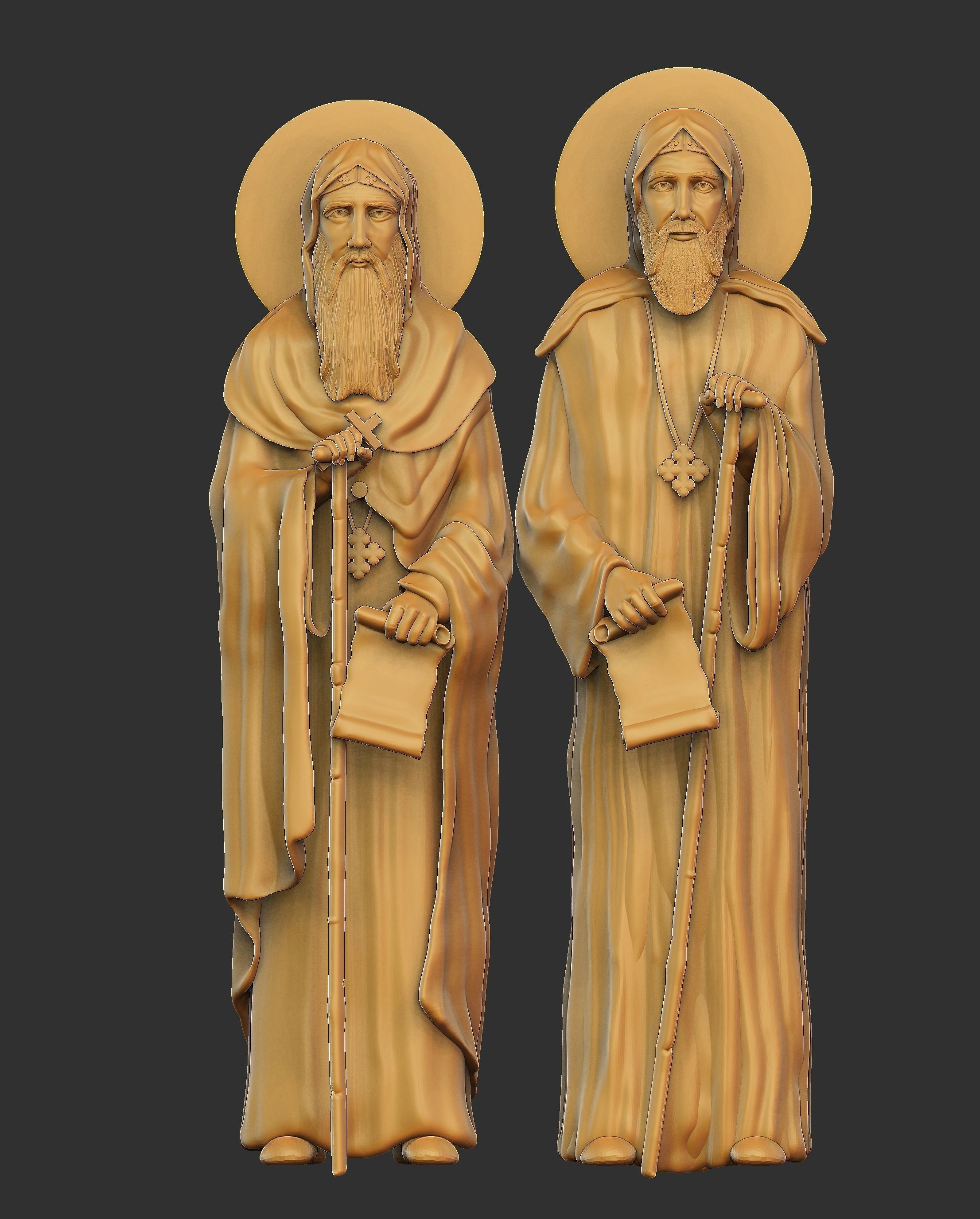St  Moses the Black and St  Esizoros 3D print model_21
