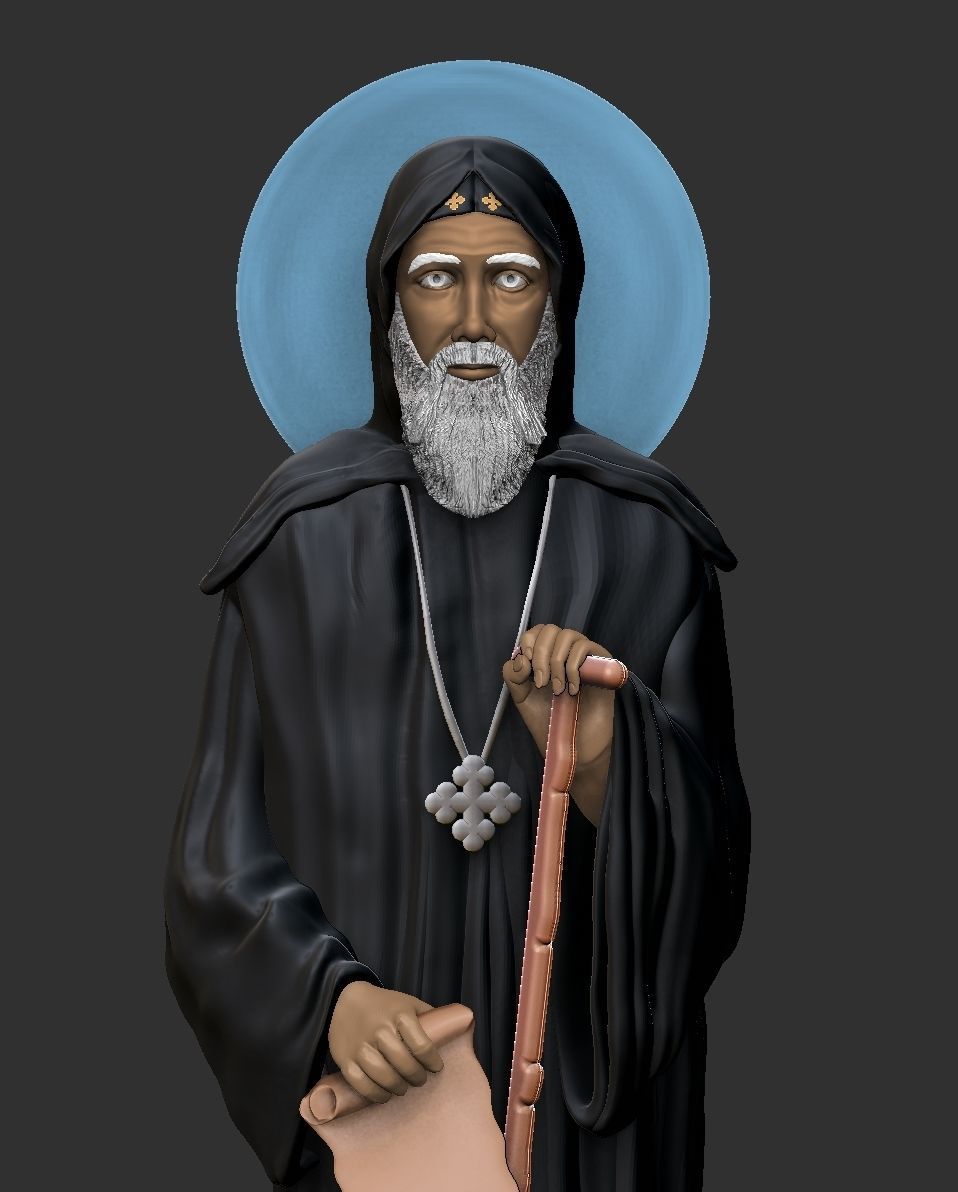 St  Moses the Black and St  Esizoros 3D print model_14