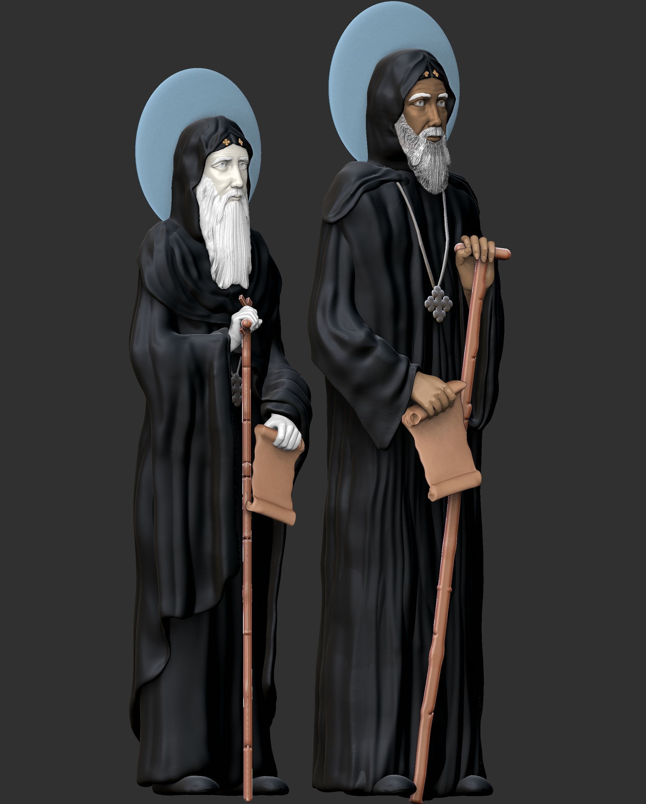 St  Moses the Black and St  Esizoros 3D print model_8