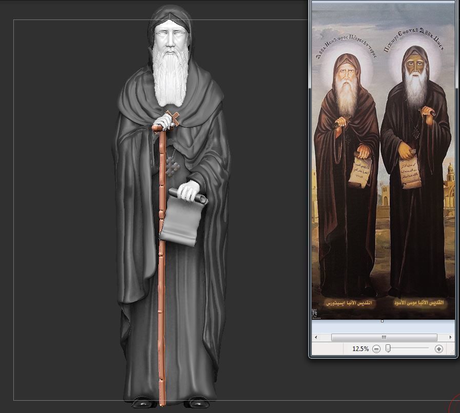 St  Moses the Black and St  Esizoros 3D print model_23