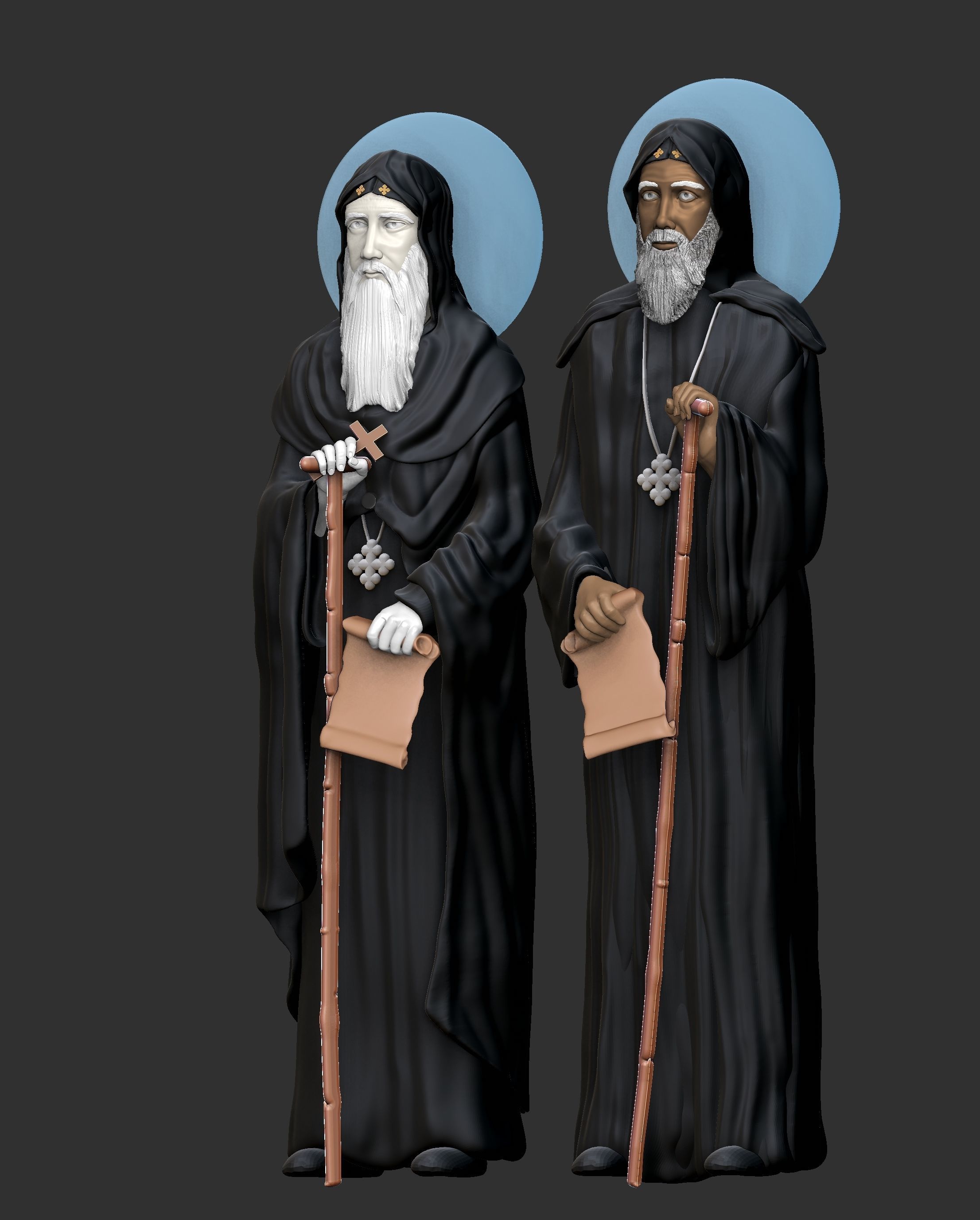 St  Moses the Black and St  Esizoros 3D print model_18