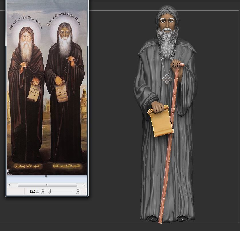 St  Moses the Black and St  Esizoros 3D print model_33