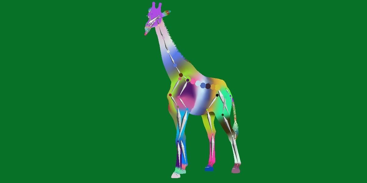 Reticulated Giraffe 3D model_24