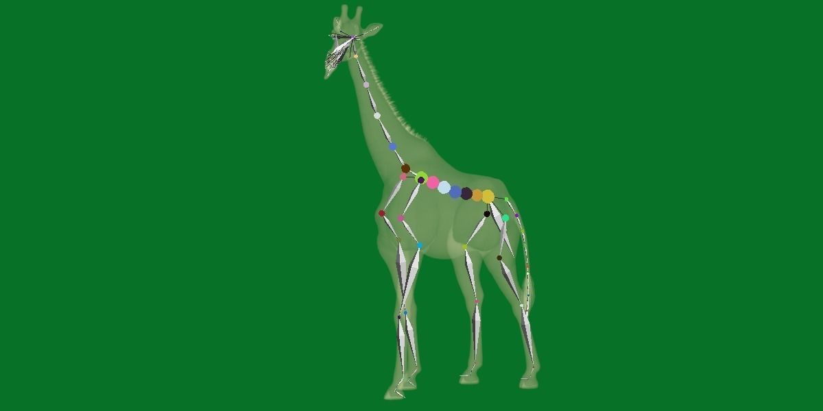 Reticulated Giraffe 3D model_23