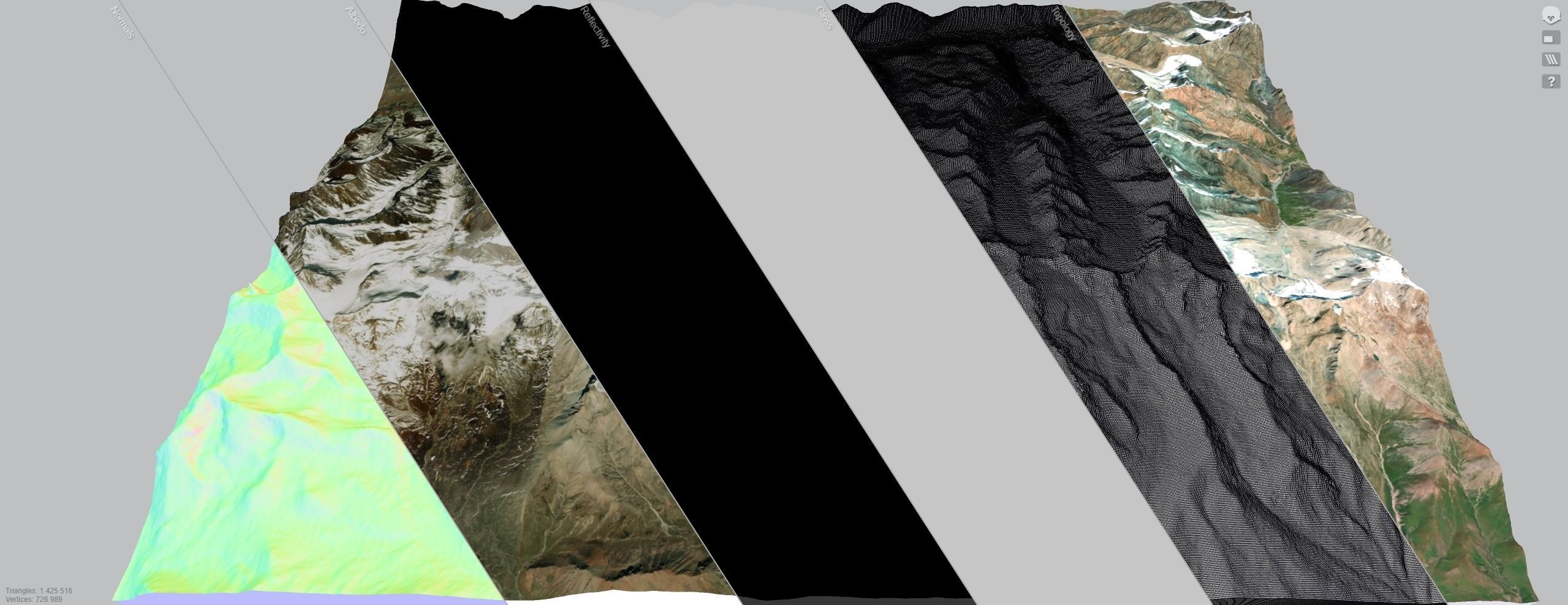 Mountain landscape Cholpon Ata  Kyrgyzstan 3D model_10