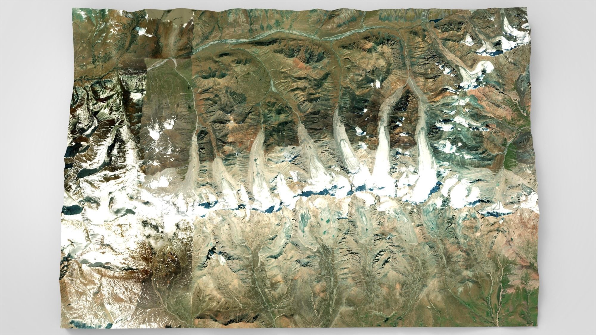 Mountain landscape Cholpon Ata  Kyrgyzstan 3D model_4