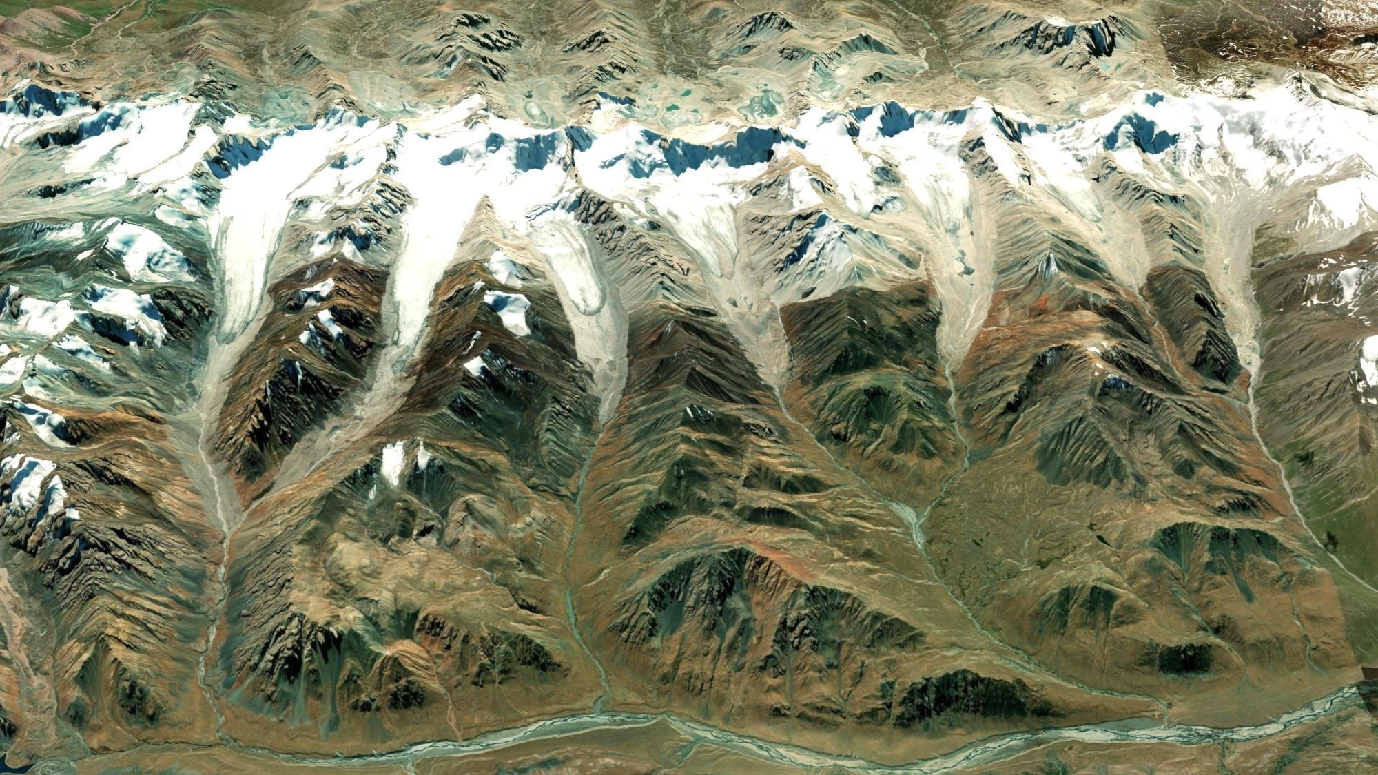 Mountain landscape Cholpon Ata  Kyrgyzstan 3D model_2