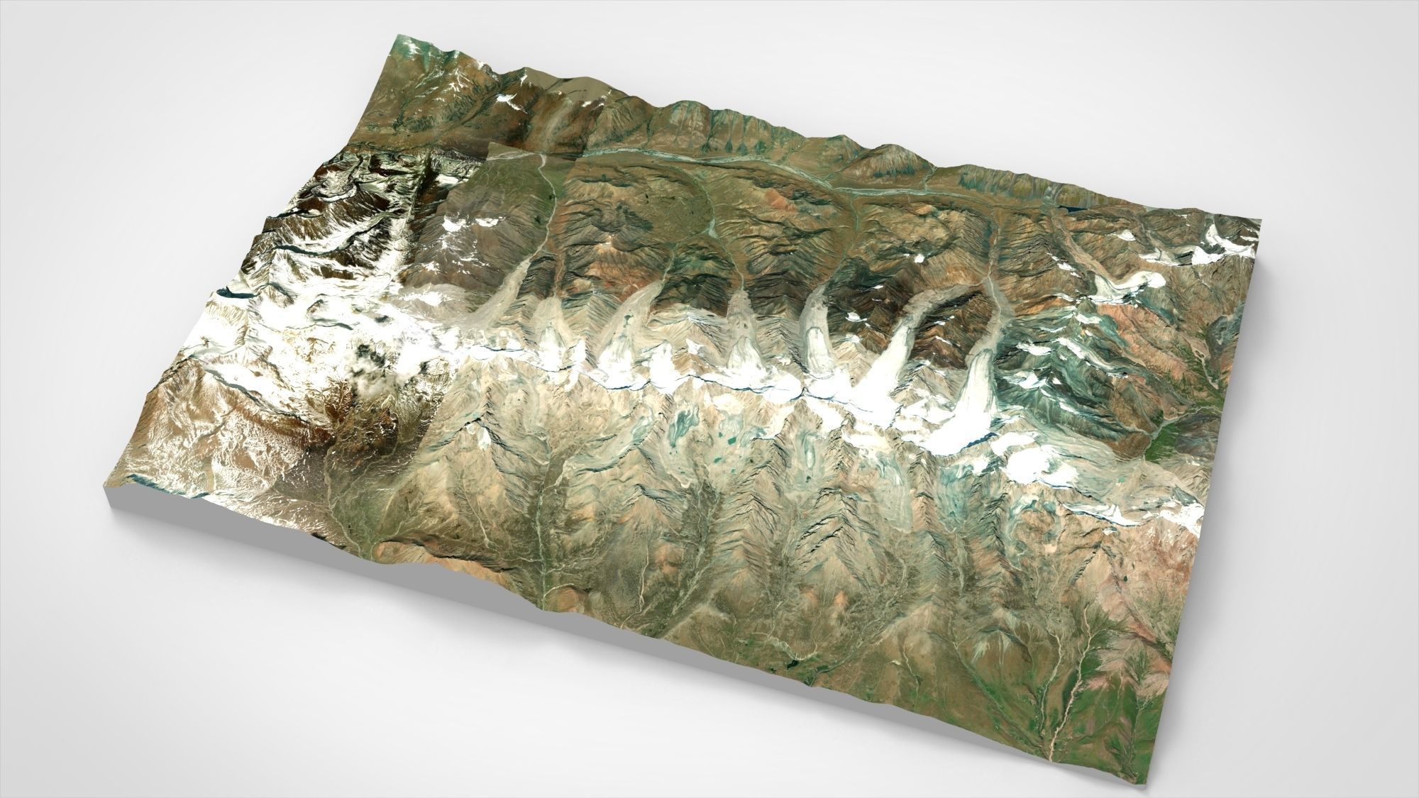 Mountain landscape Cholpon Ata  Kyrgyzstan 3D model_9