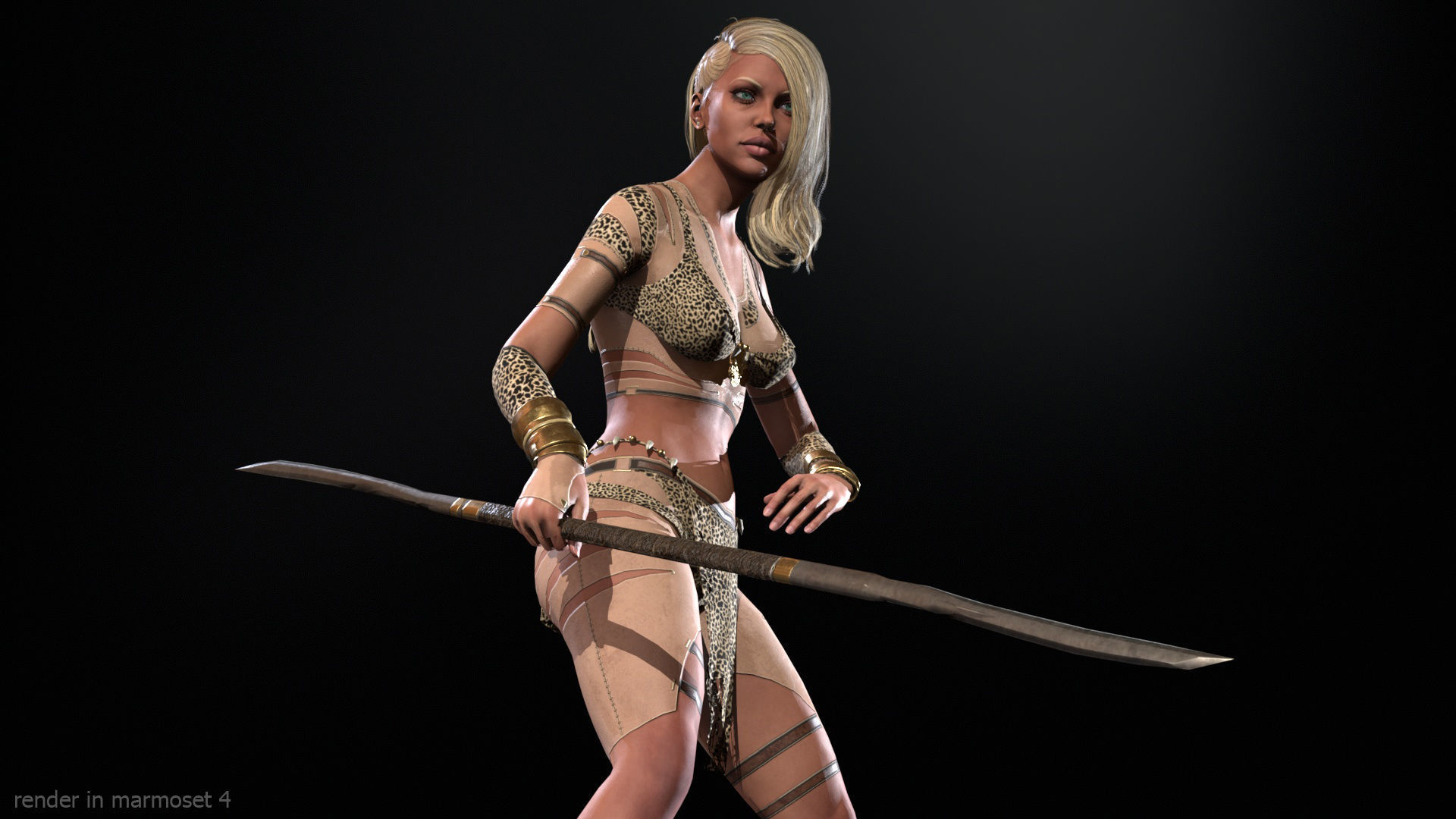 DefenderGirl2 for 3d print 3D print model_18