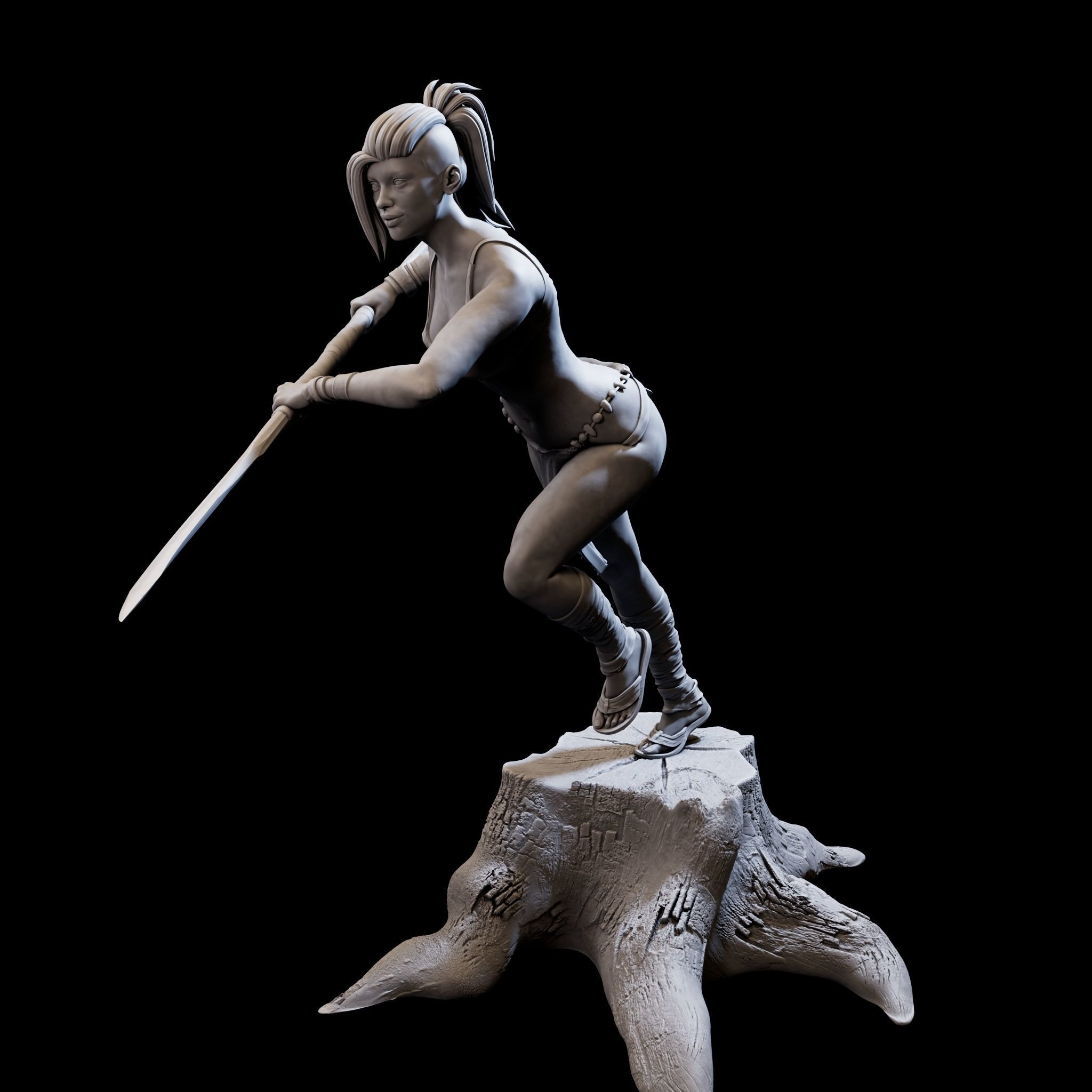 DefenderGirl2 for 3d print 3D print model_4