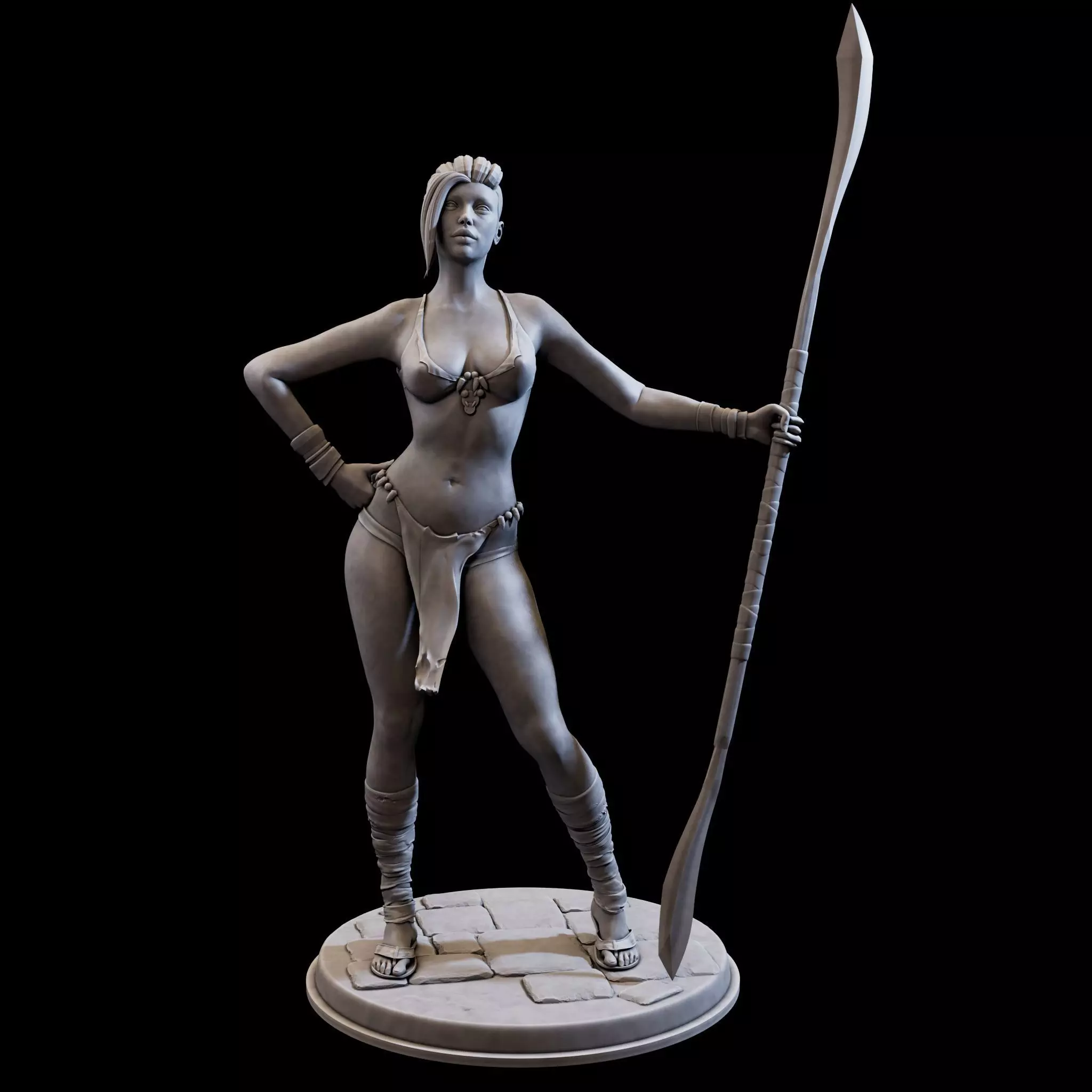 DefenderGirl2 for 3d print 3D print model_0