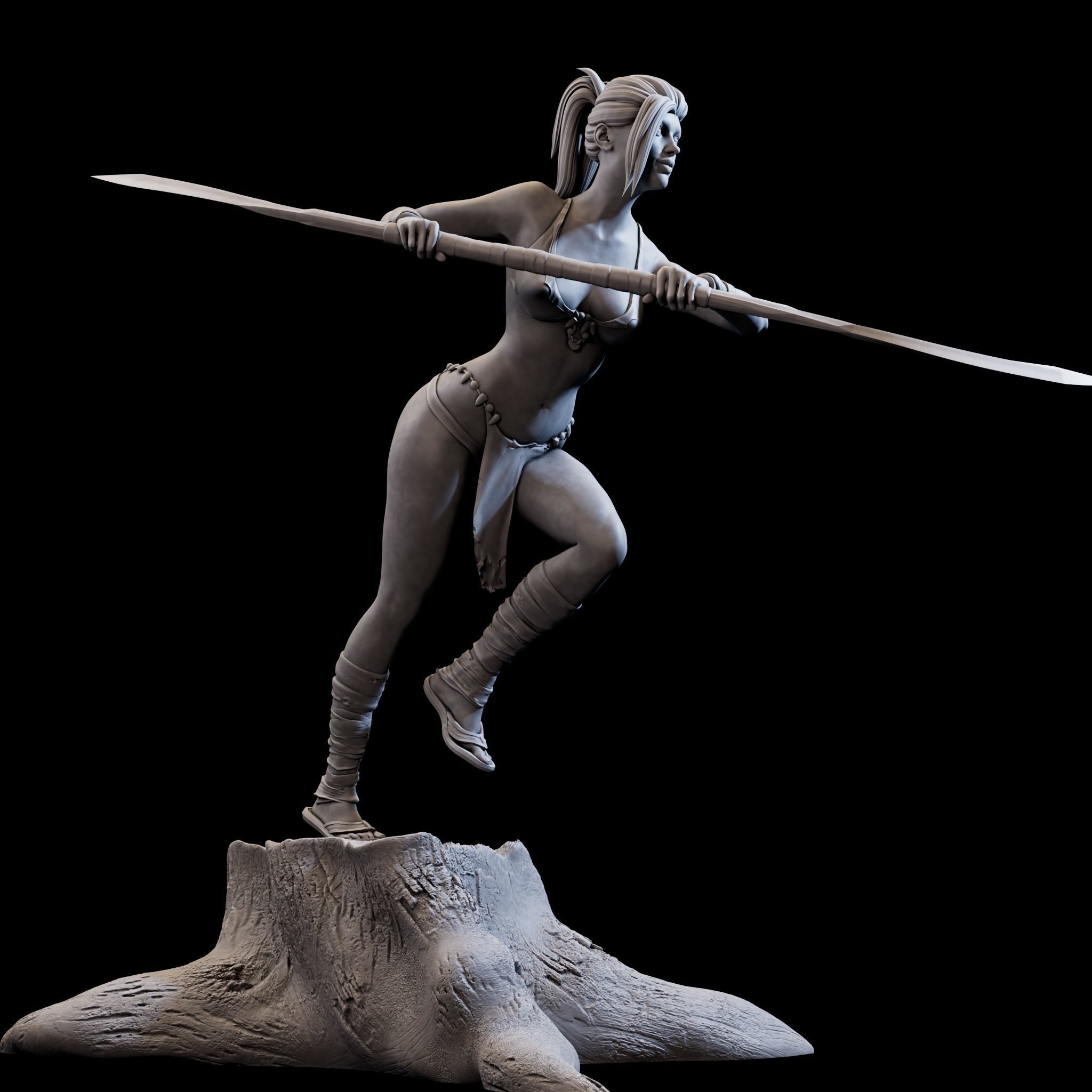 DefenderGirl2 for 3d print 3D print model_15