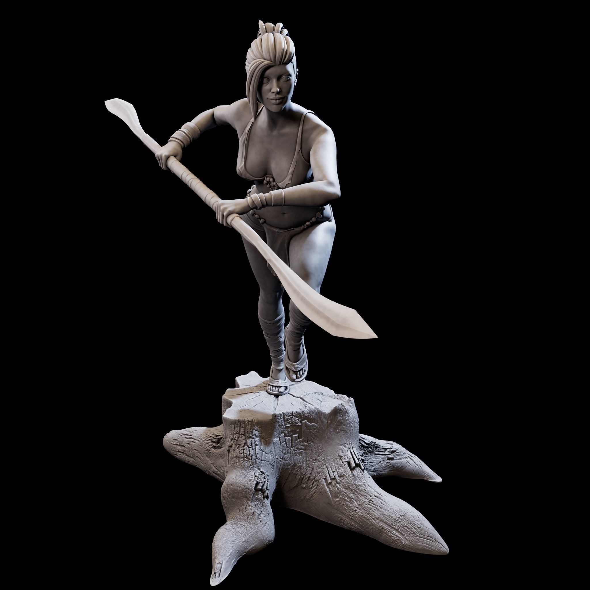 DefenderGirl2 for 3d print 3D print model_3