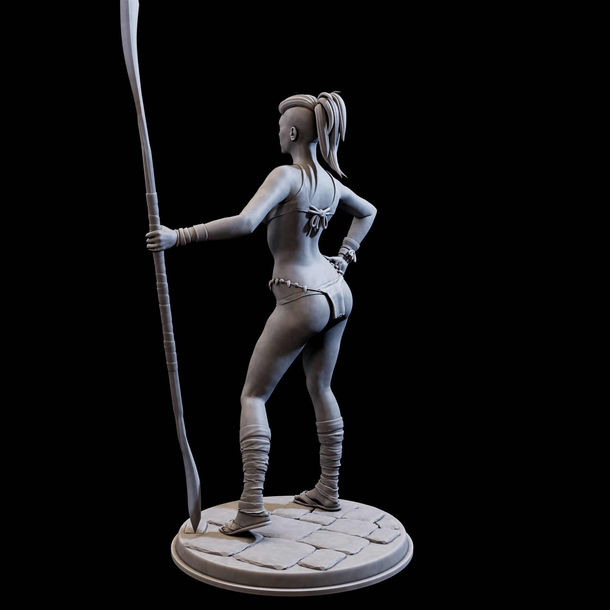 DefenderGirl2 for 3d print 3D print model_8