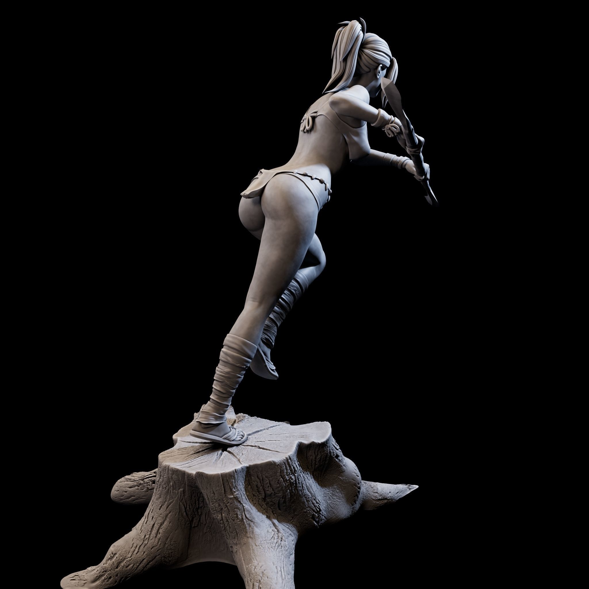 DefenderGirl2 for 3d print 3D print model_9