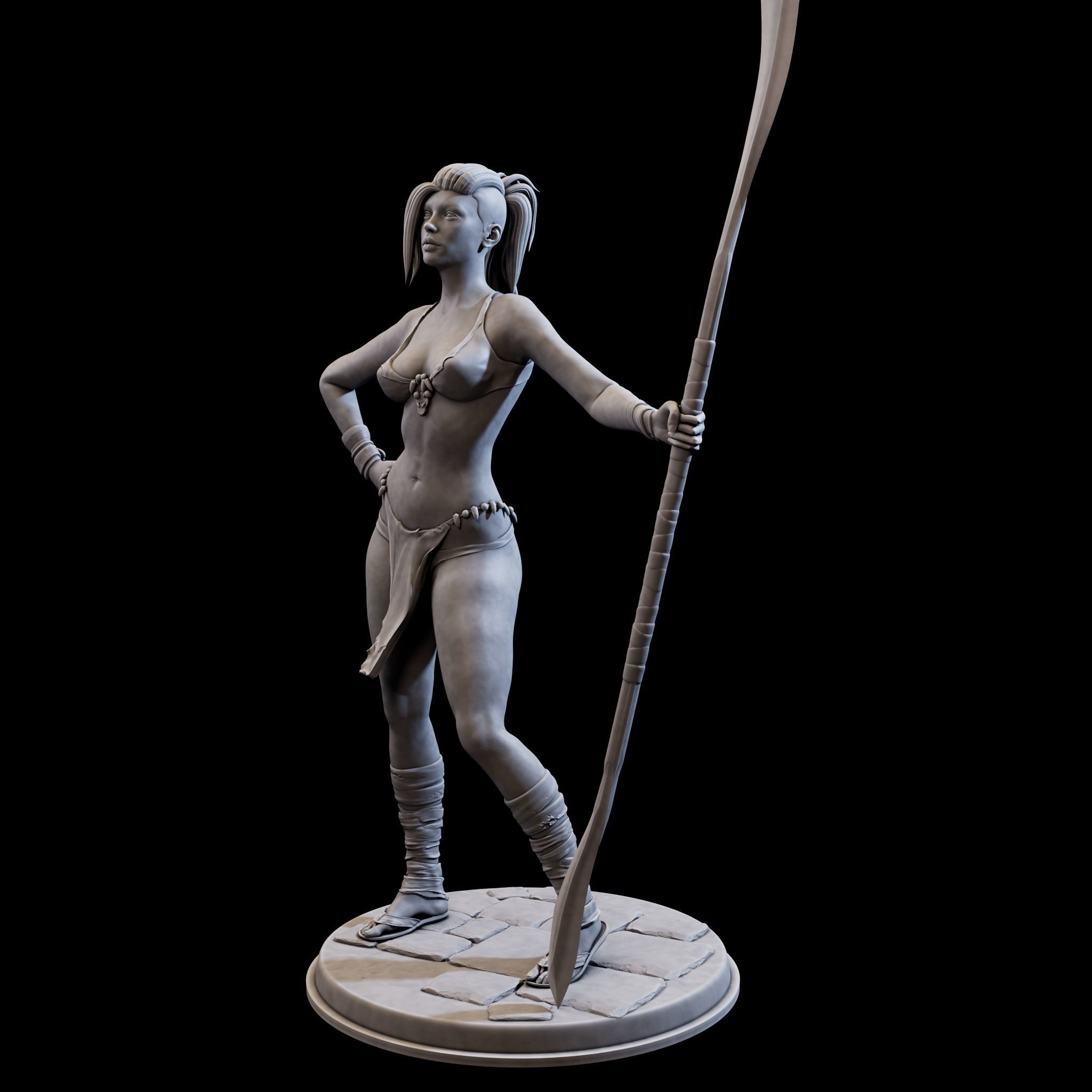 DefenderGirl2 for 3d print 3D print model_2