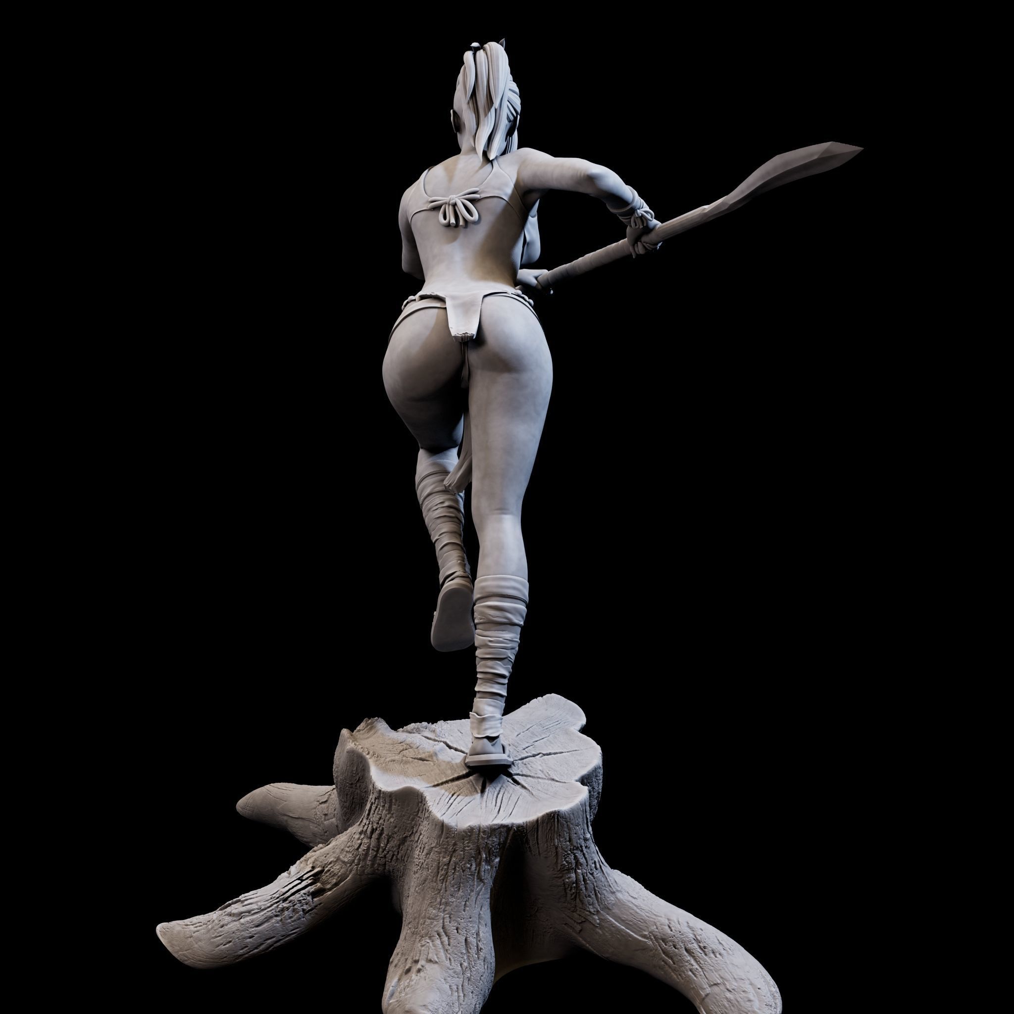 DefenderGirl2 for 3d print 3D print model_7