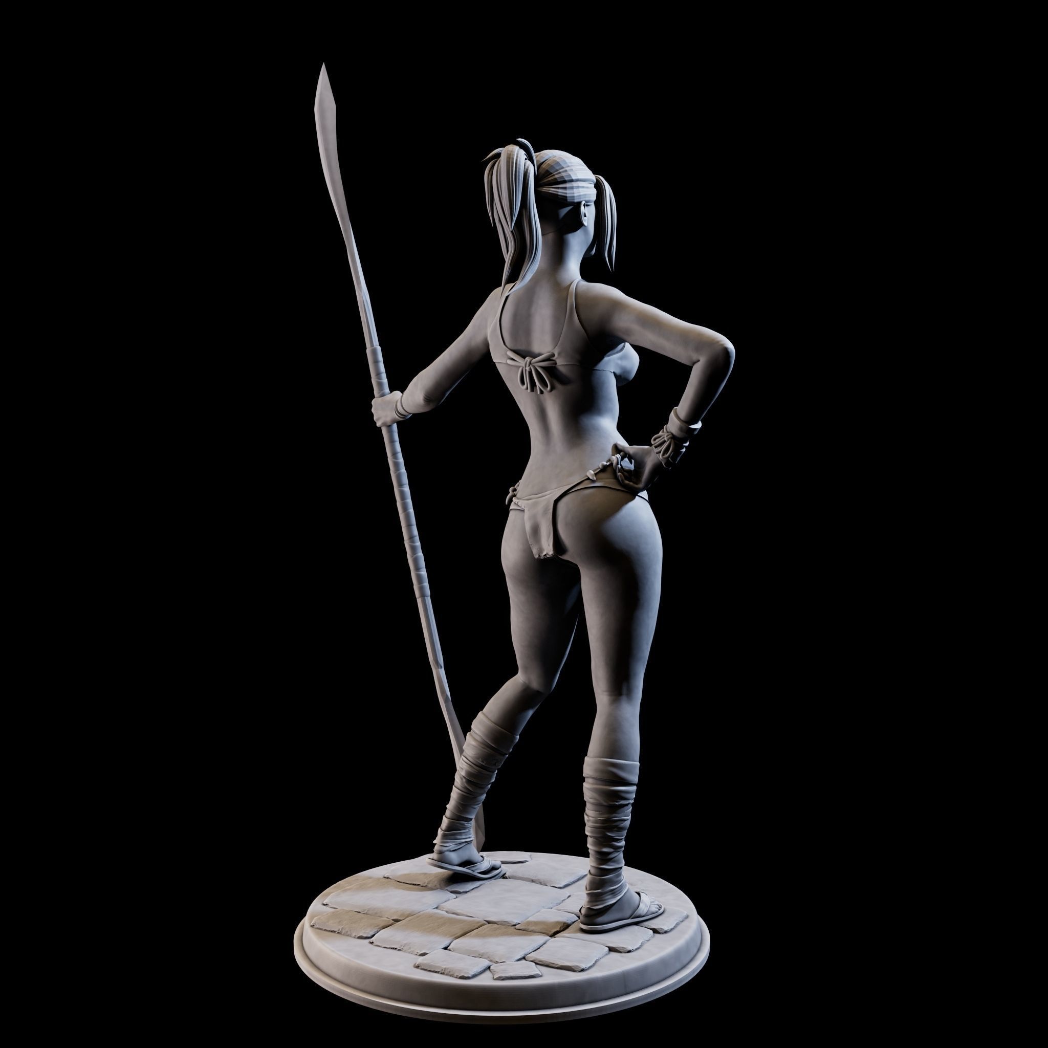 DefenderGirl2 for 3d print 3D print model_12