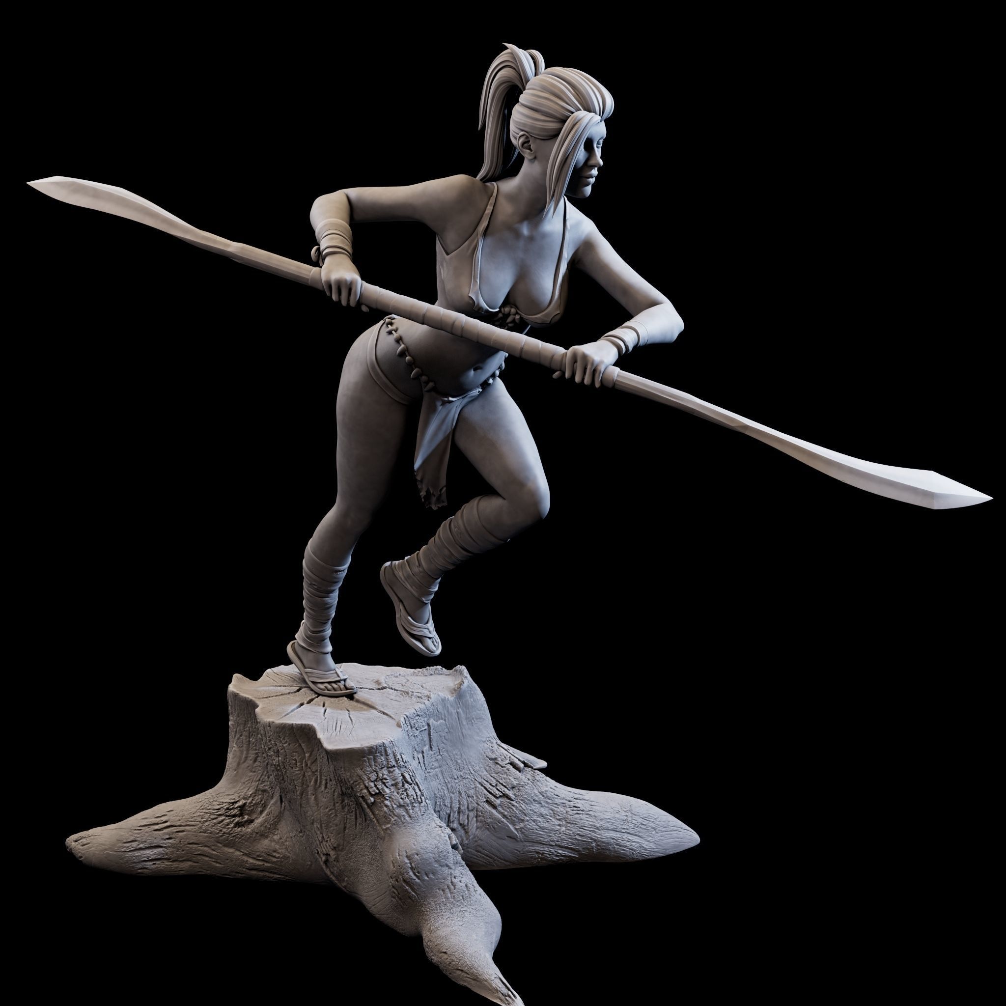 DefenderGirl2 for 3d print 3D print model_13