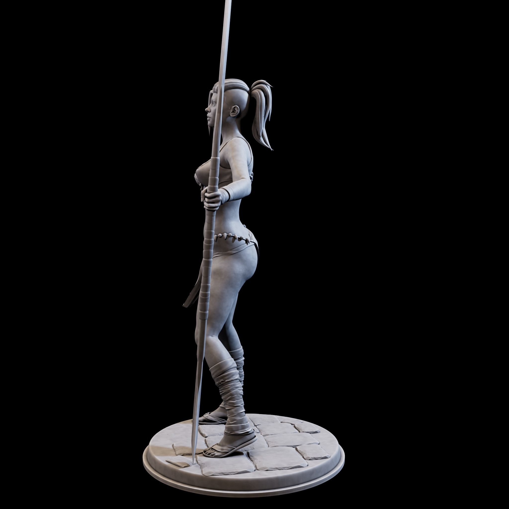 DefenderGirl2 for 3d print 3D print model_6