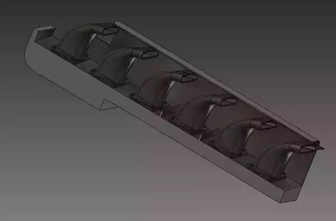 Bf 109 F - G Exhaust  3D print model