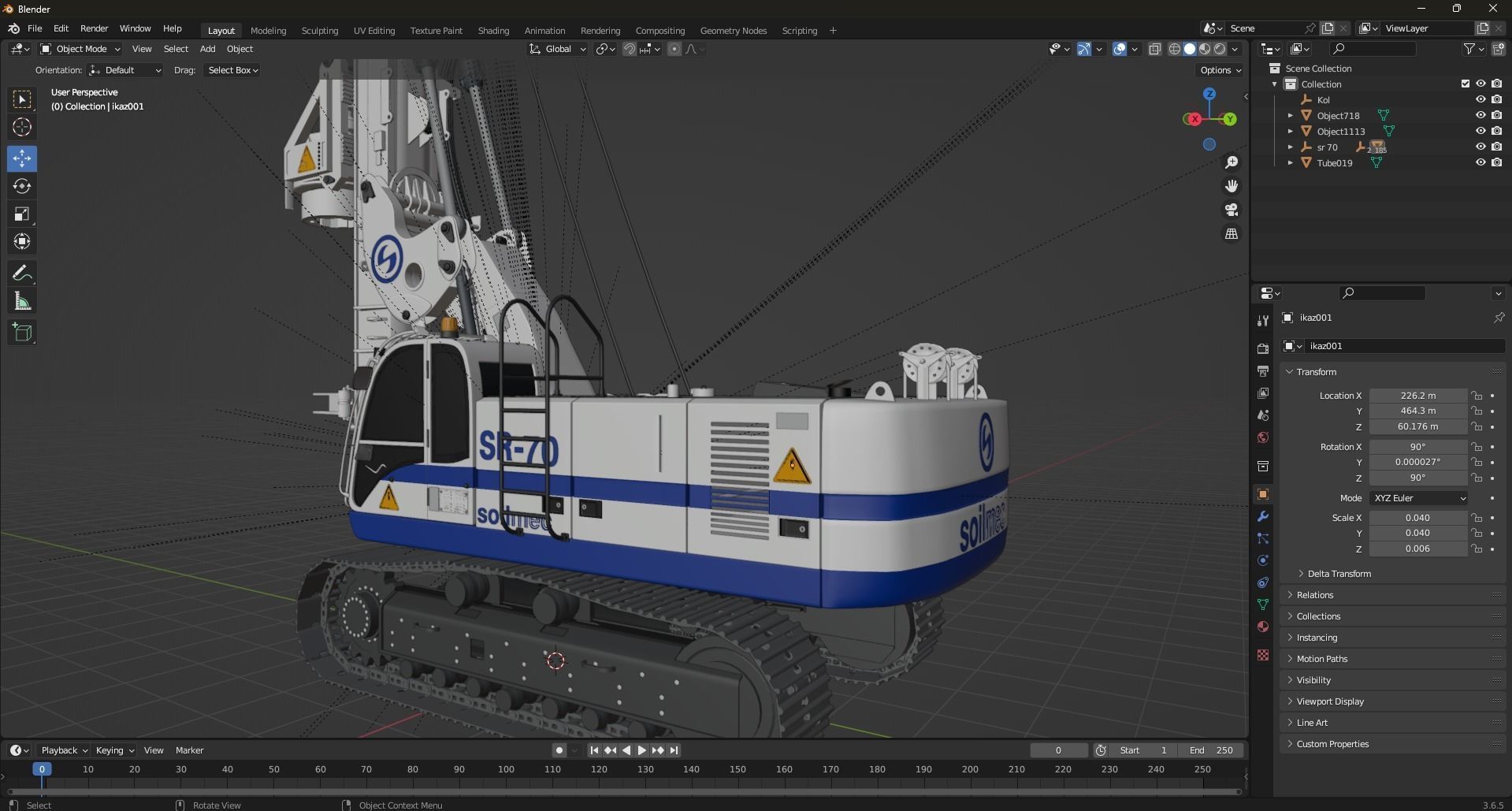 Soilmec SR 70 Drilling Rig 3D model_18