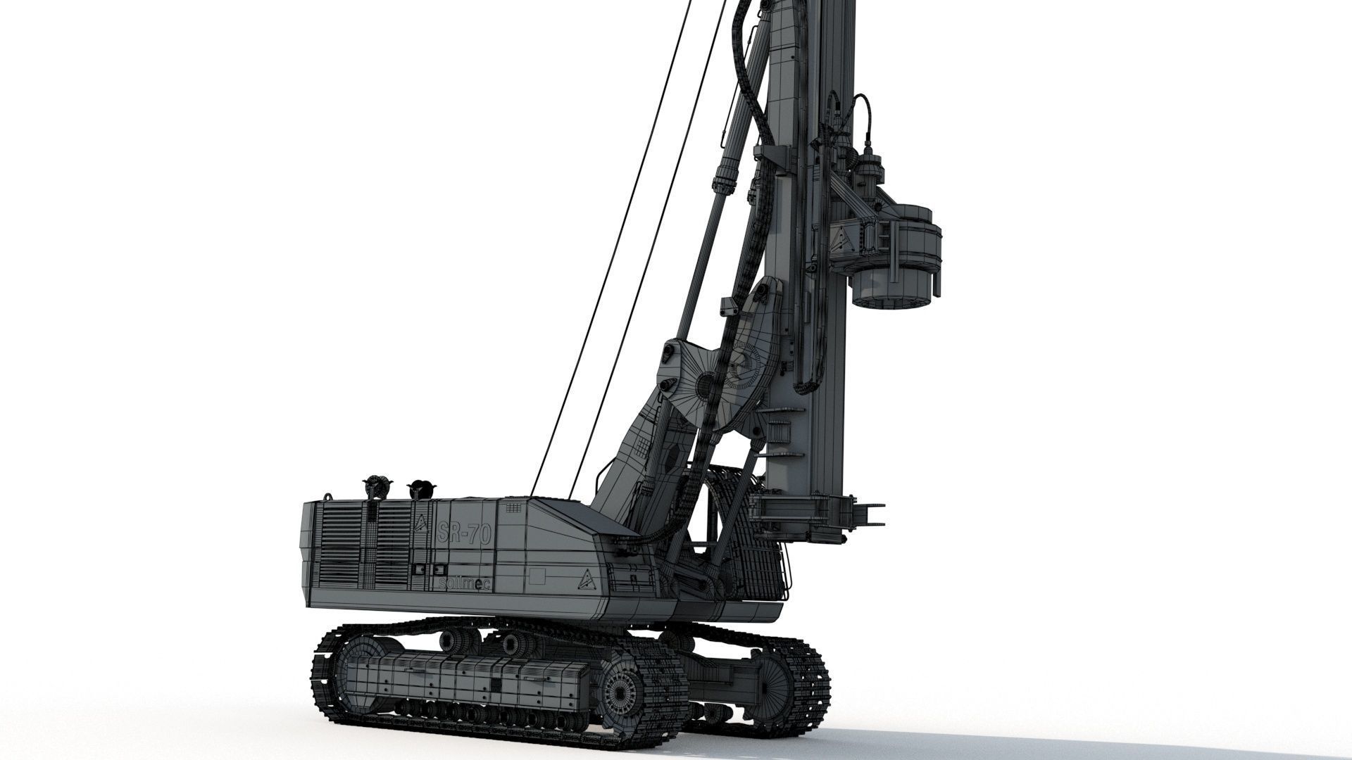 Soilmec SR 70 Drilling Rig 3D model_19