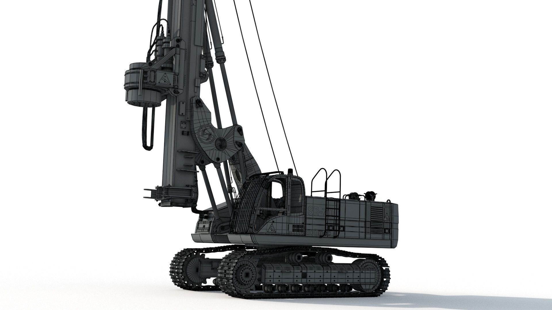 Soilmec SR 70 Drilling Rig 3D model_21