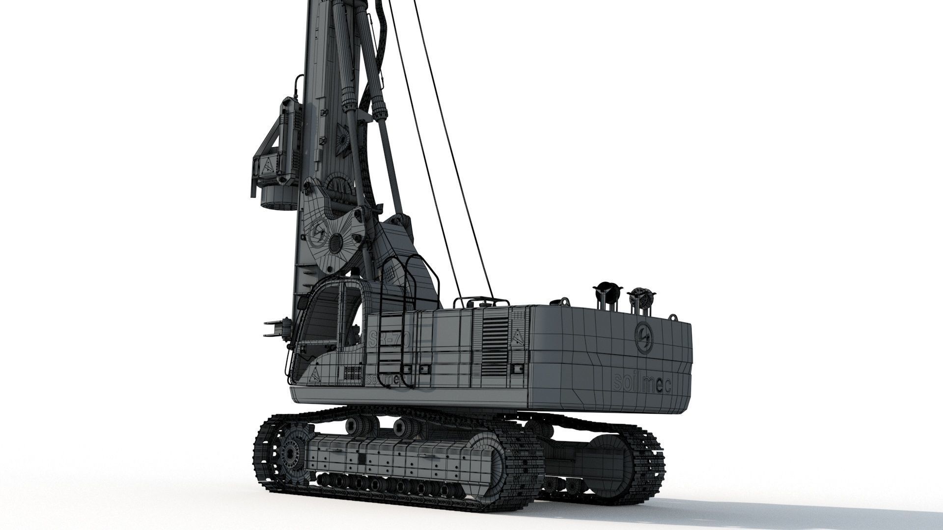 Soilmec SR 70 Drilling Rig 3D model_23
