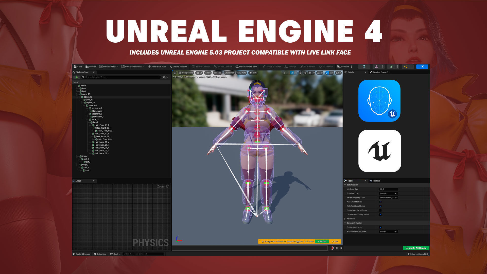 Faye Valentine - Cowboy Bebop - Game Ready 3D model - UE5 Low-poly 3D model_13