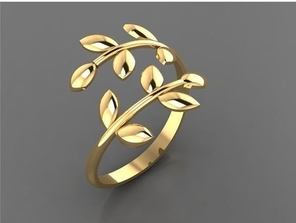 Ring leaf Free 3D print model