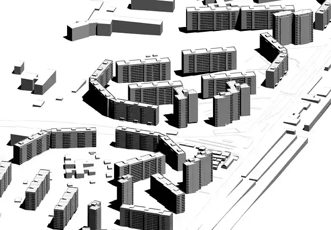 KHARKIV 3D - SALTIVKA  3D model