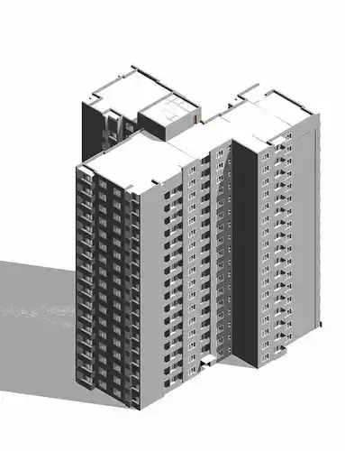 Kharkiv housing challenge - Saltivka Building Typologies 3D model