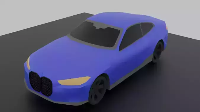 Low Poly Sports Car 1