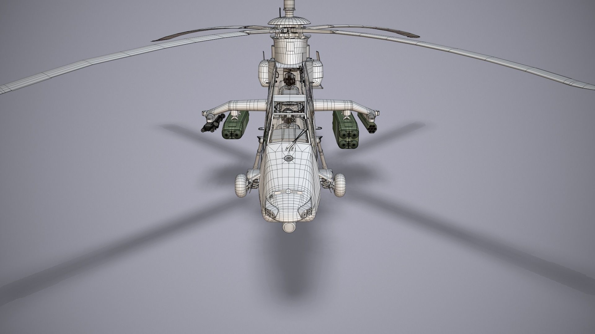  EC-665 Tiger UHT Germany Basic Animation Low-poly 3D model_46