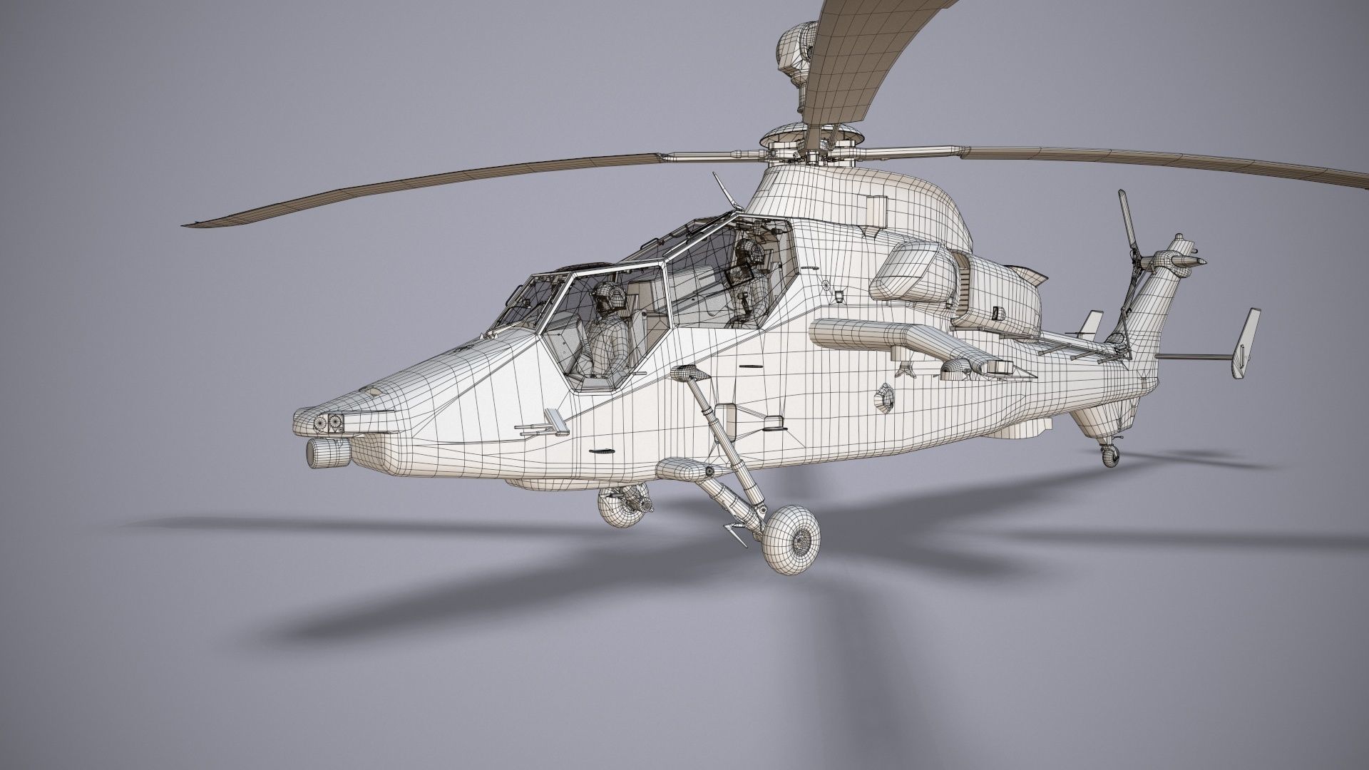  EC-665 Tiger UHT Germany Basic Animation Low-poly 3D model_37