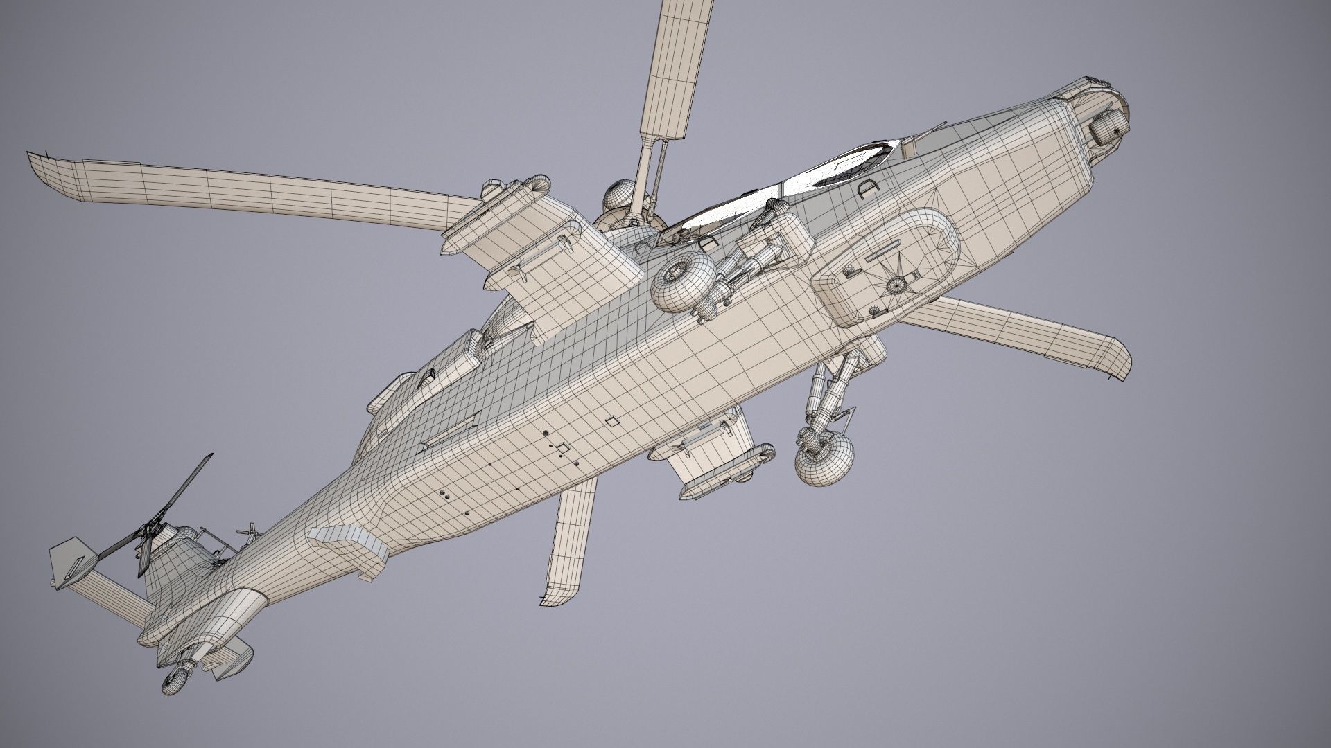  EC-665 Tiger UHT Germany Basic Animation Low-poly 3D model_48