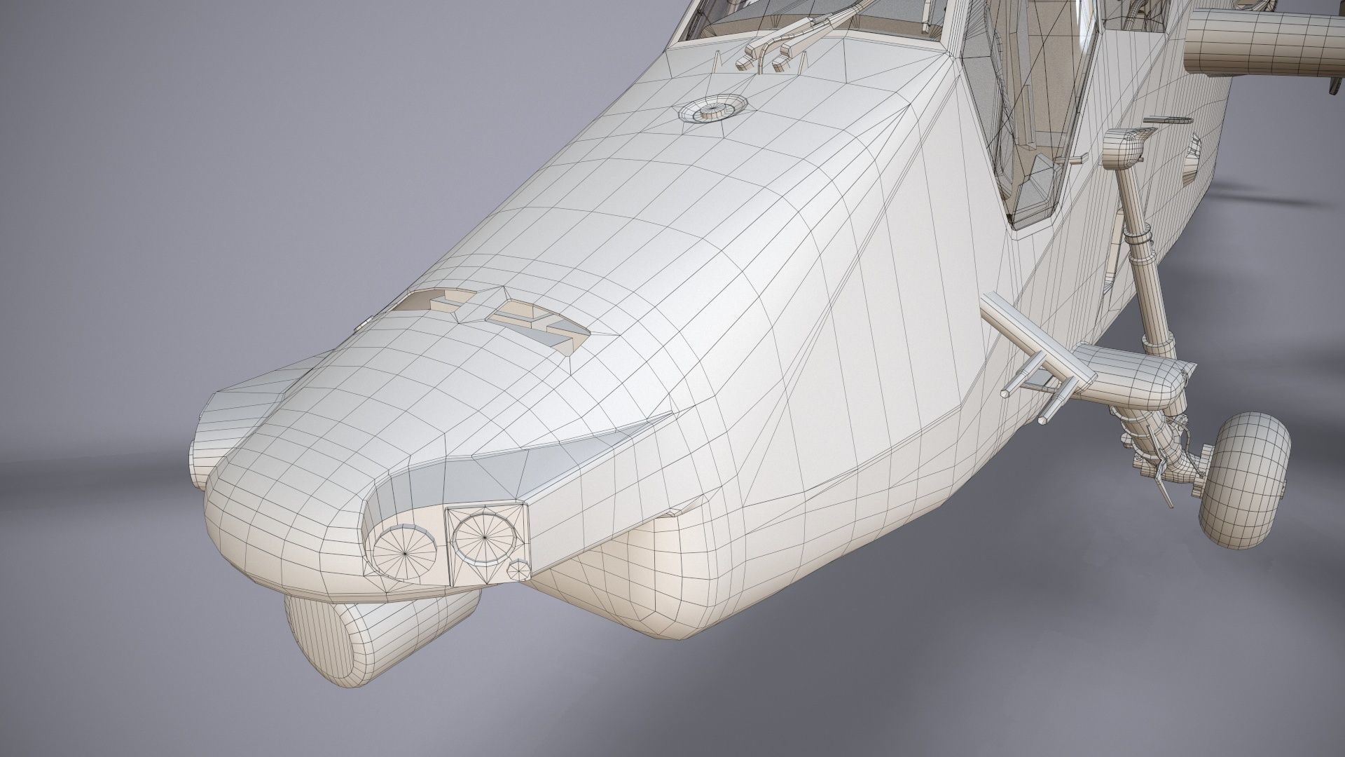  EC-665 Tiger UHT Germany Basic Animation Low-poly 3D model_43