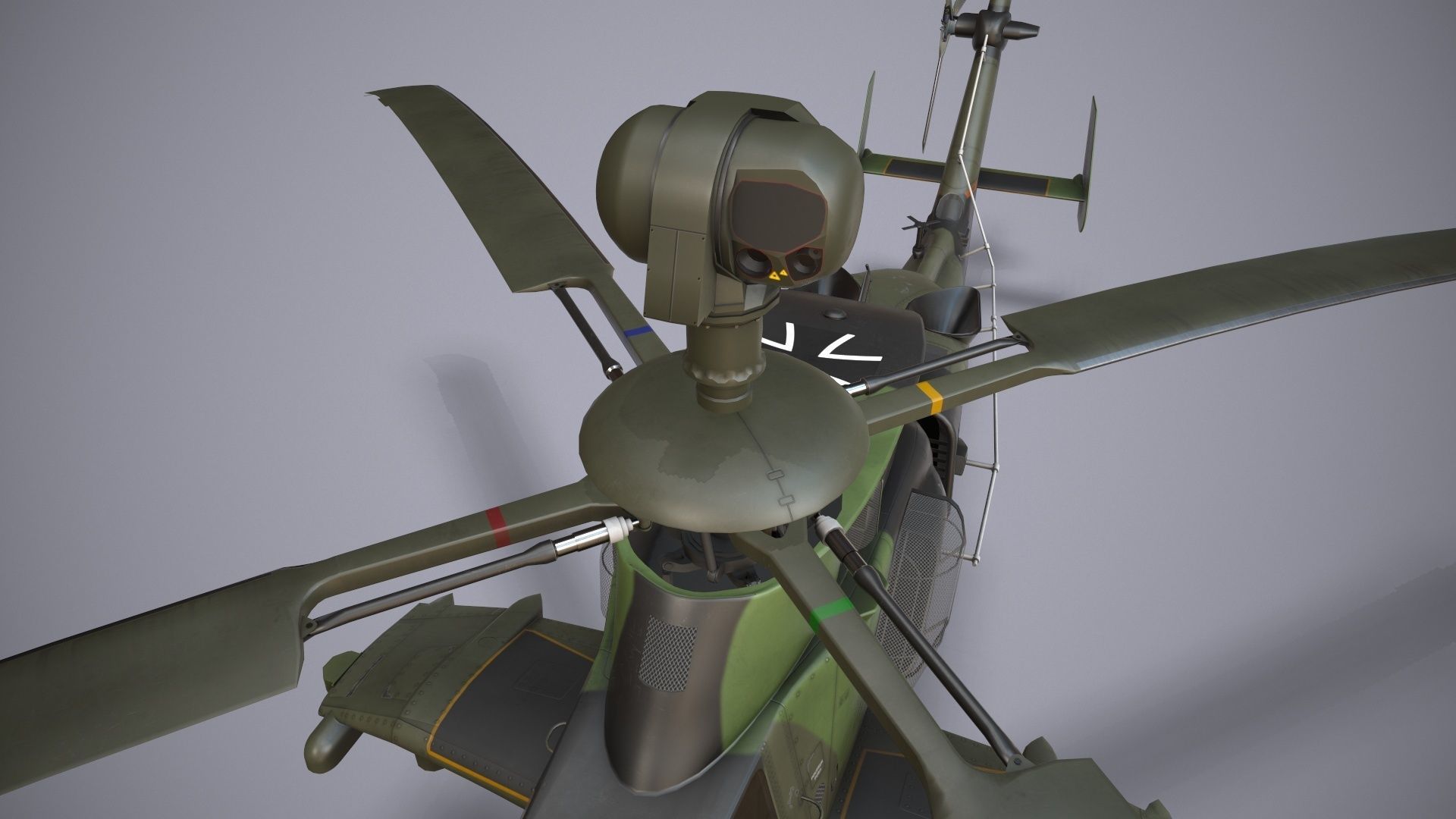  EC-665 Tiger UHT Germany Basic Animation Low-poly 3D model_6