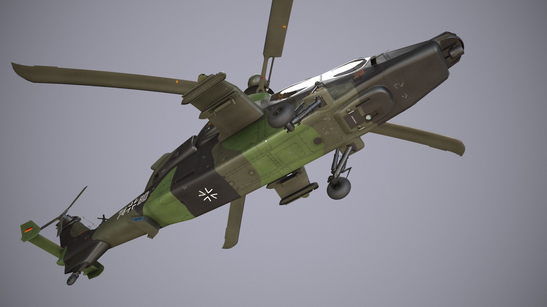  EC-665 Tiger UHT Germany Basic Animation Low-poly 3D model_11