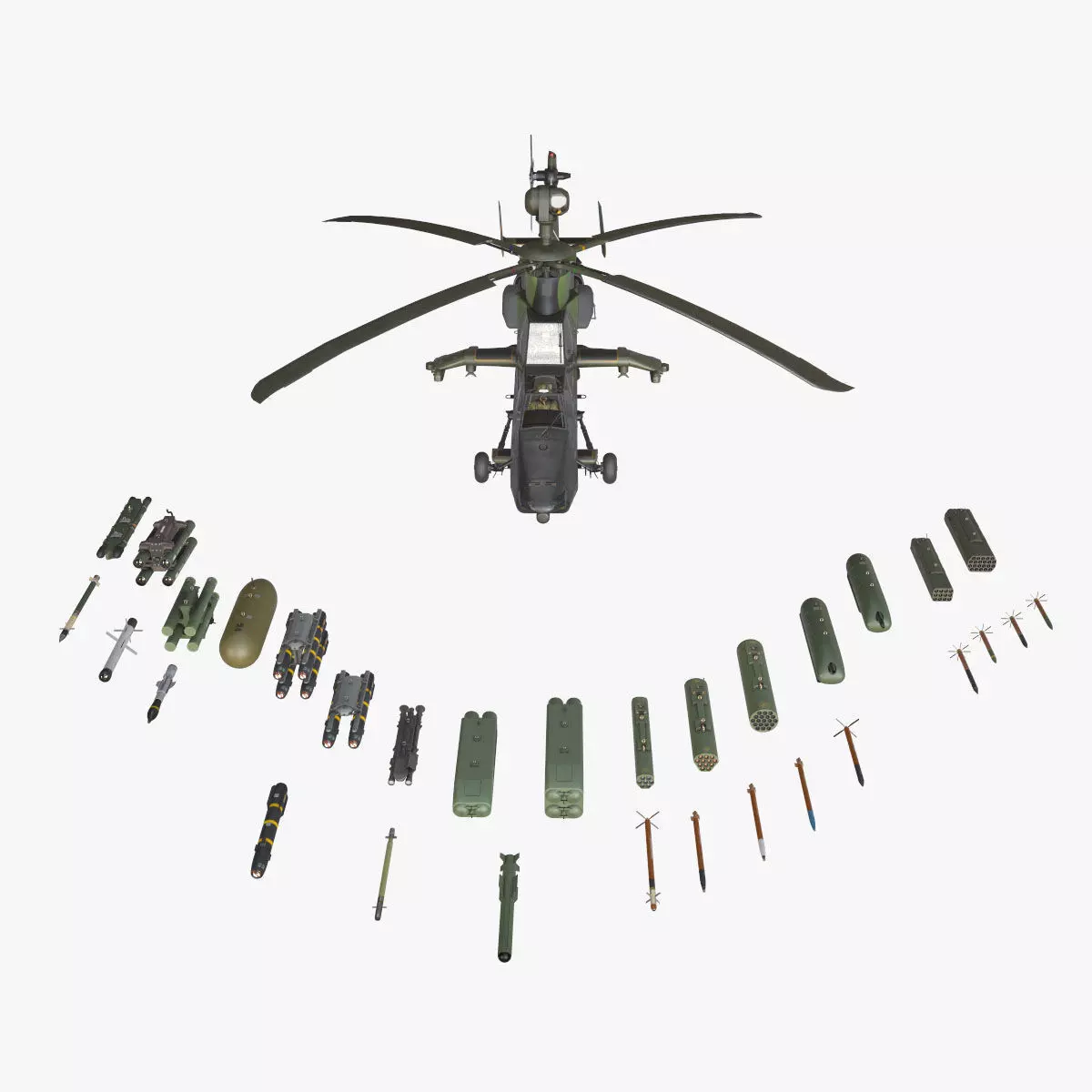  EC-665 Tiger UHT Germany Basic Animation Low-poly 3D model_0