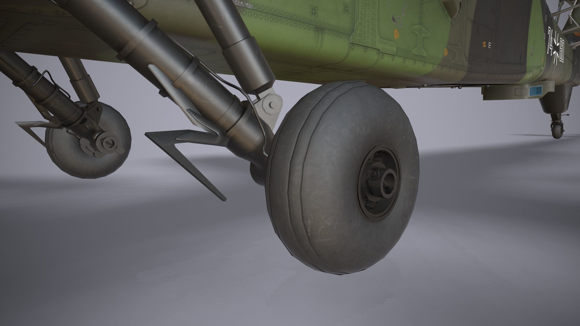  EC-665 Tiger UHT Germany Basic Animation Low-poly 3D model_13