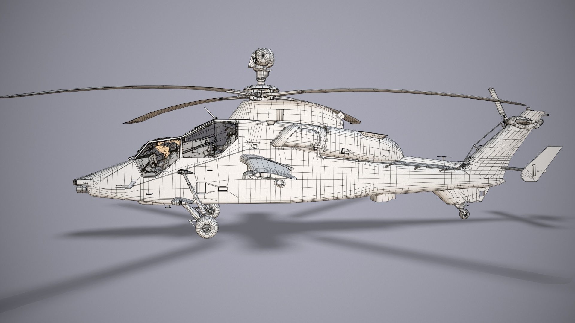  EC-665 Tiger UHT Germany Basic Animation Low-poly 3D model_51