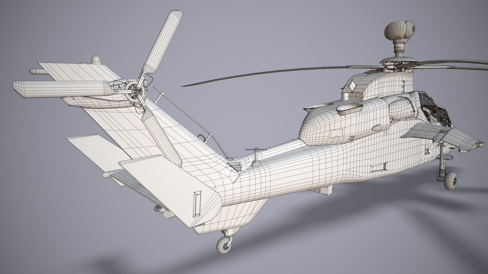  EC-665 Tiger UHT Germany Basic Animation Low-poly 3D model_39