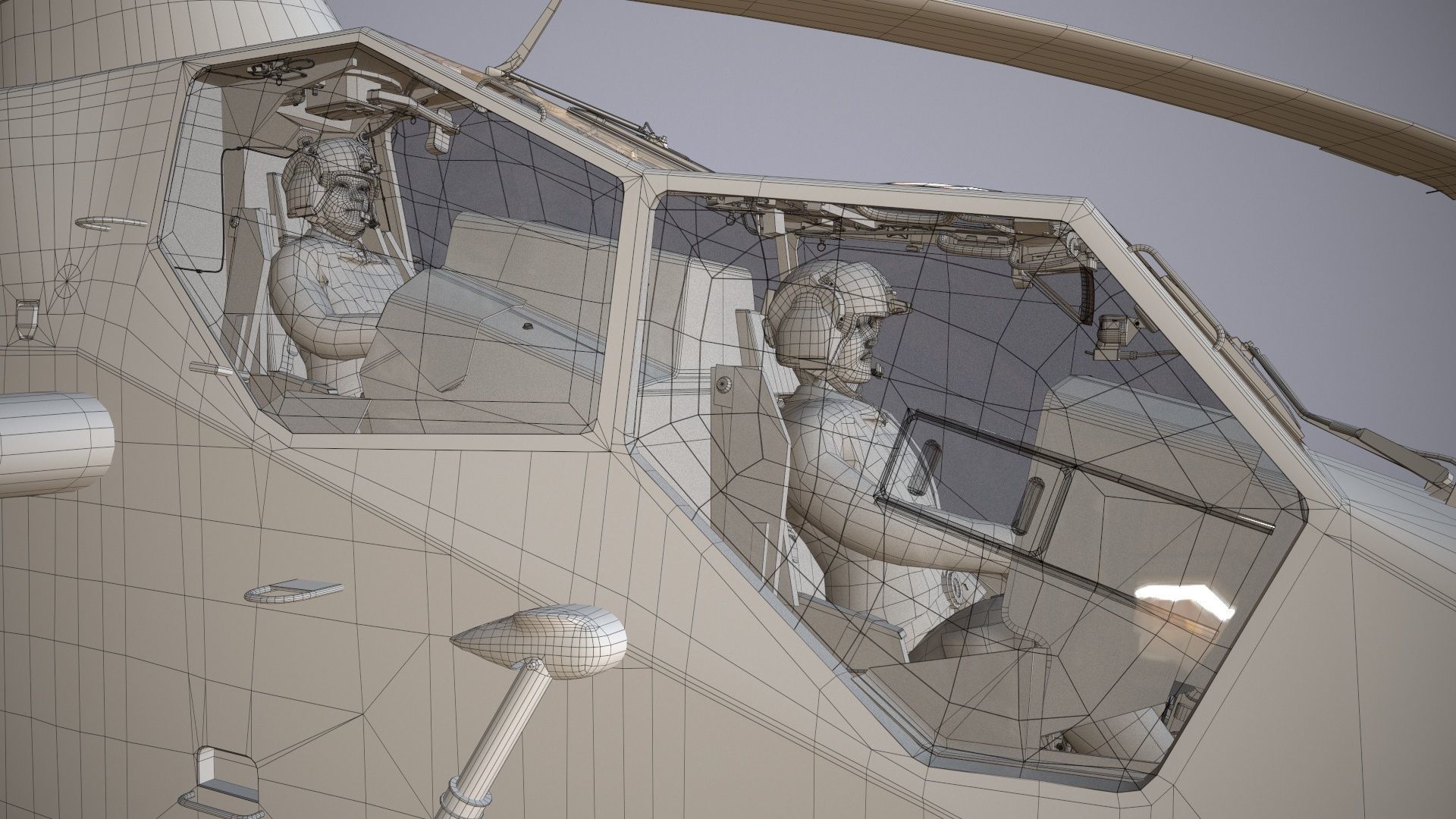 EC-665 Tiger UHT Germany Basic Animation Low-poly 3D model_45