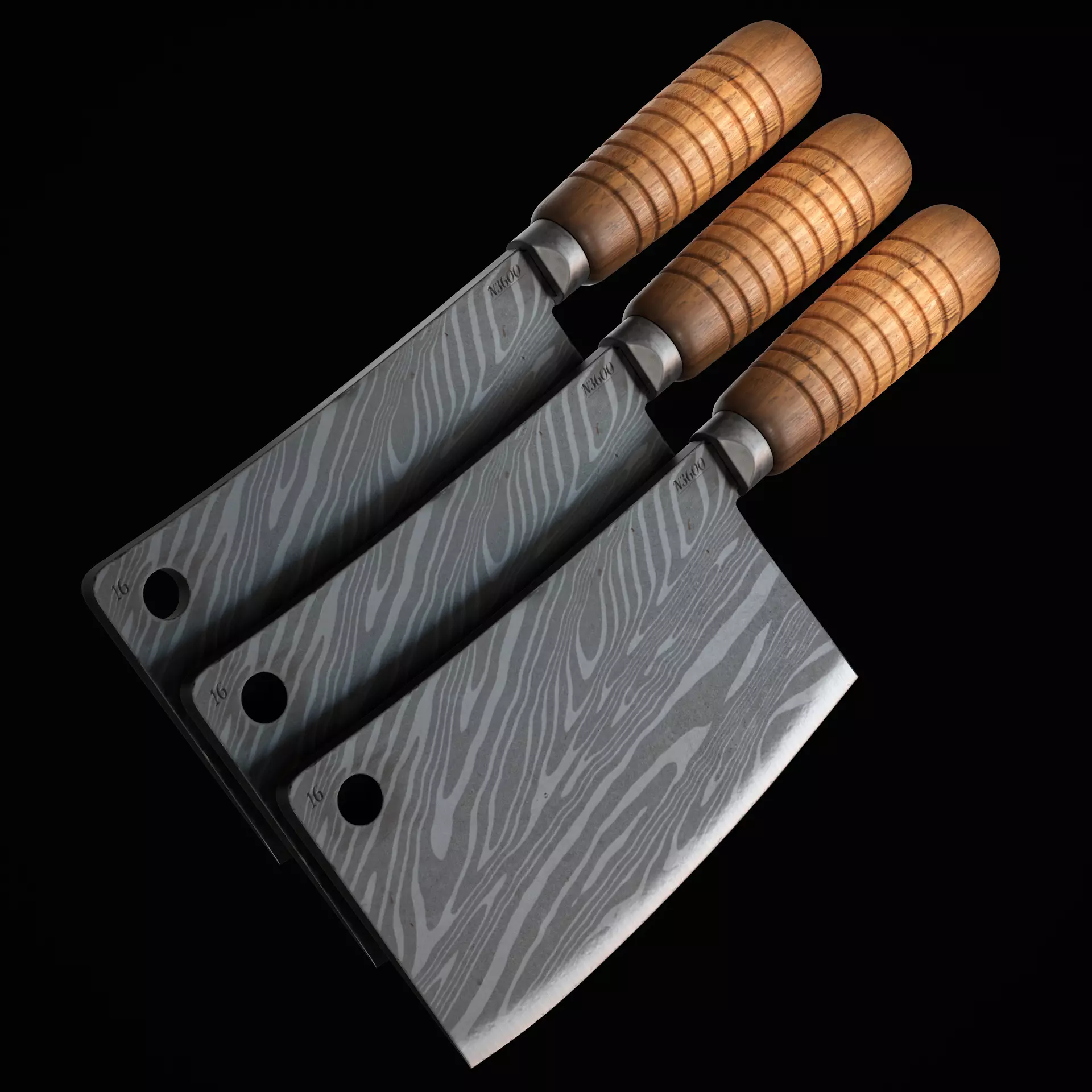 Cleaver Low-poly 3D model