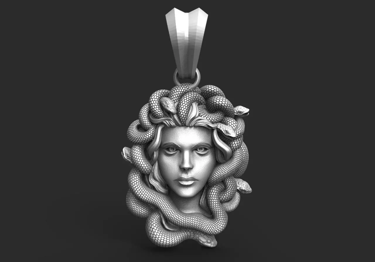 Medusa pendant  3D print model_0