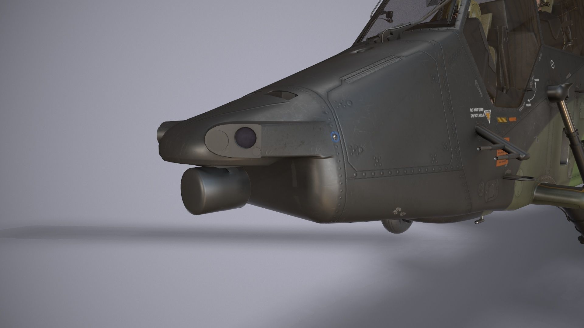 EC-665 Tiger UHT Germany Complex Animation Low-poly 3D model_13