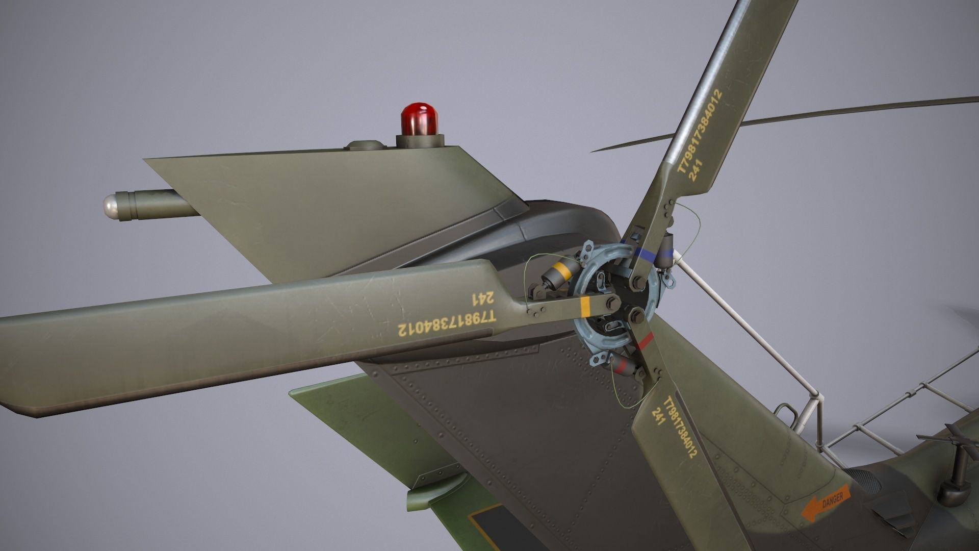 EC-665 Tiger UHT Germany Complex Animation Low-poly 3D model_15